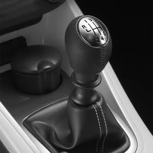 6 Speed Gear Shift Knob Leather Handleball For Renault Megane MK3 Clio Laguna For Nissan Interstar For Vauxhall Vivaro Movano