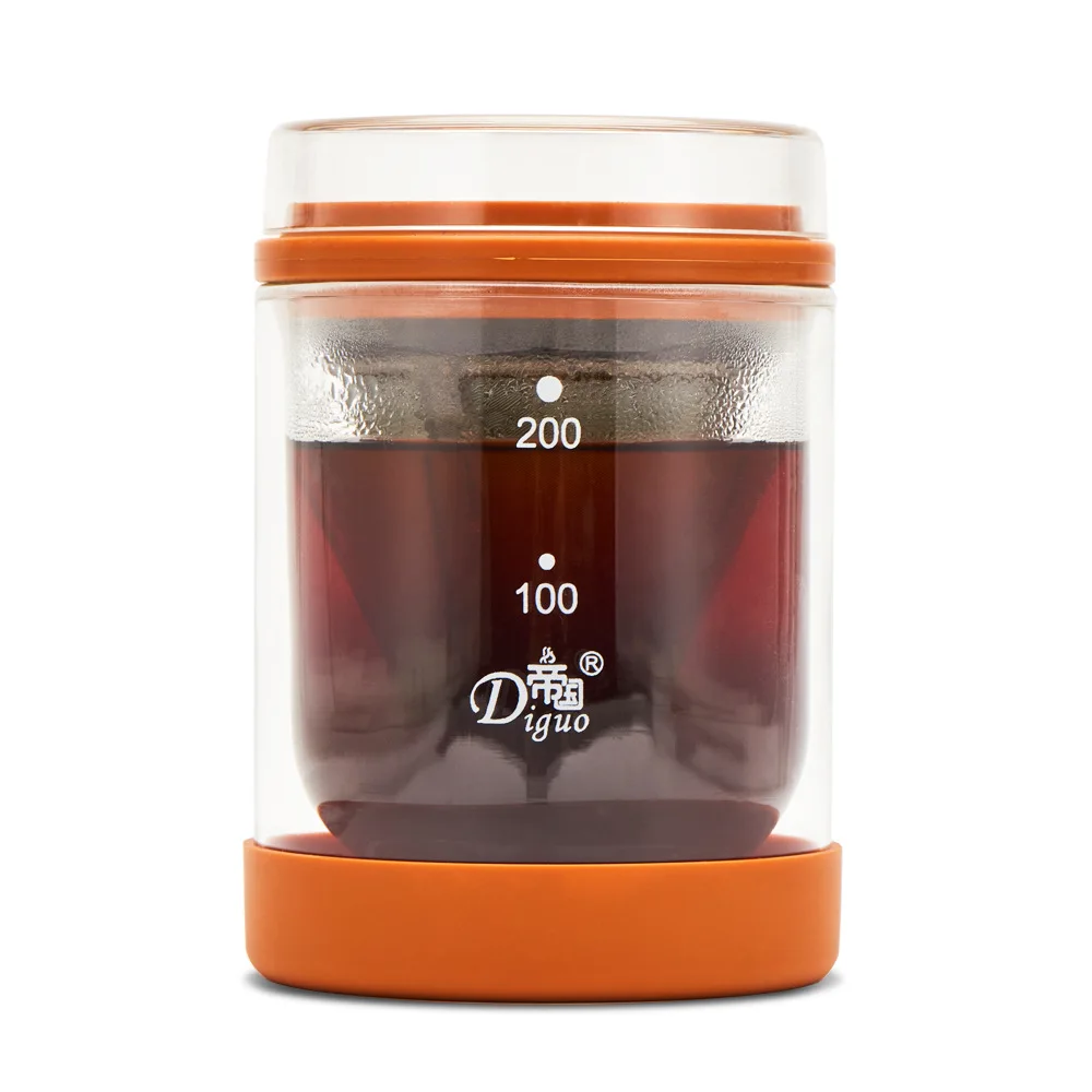 Household double-layer glass ice drip coffee pot Hot and cold dual purpose coffee pot Cold brew pot 200ML
Household double-layer glass ice drip coffee pot Hot and cold dual purpose coffee pot Cold brew pot 200ML