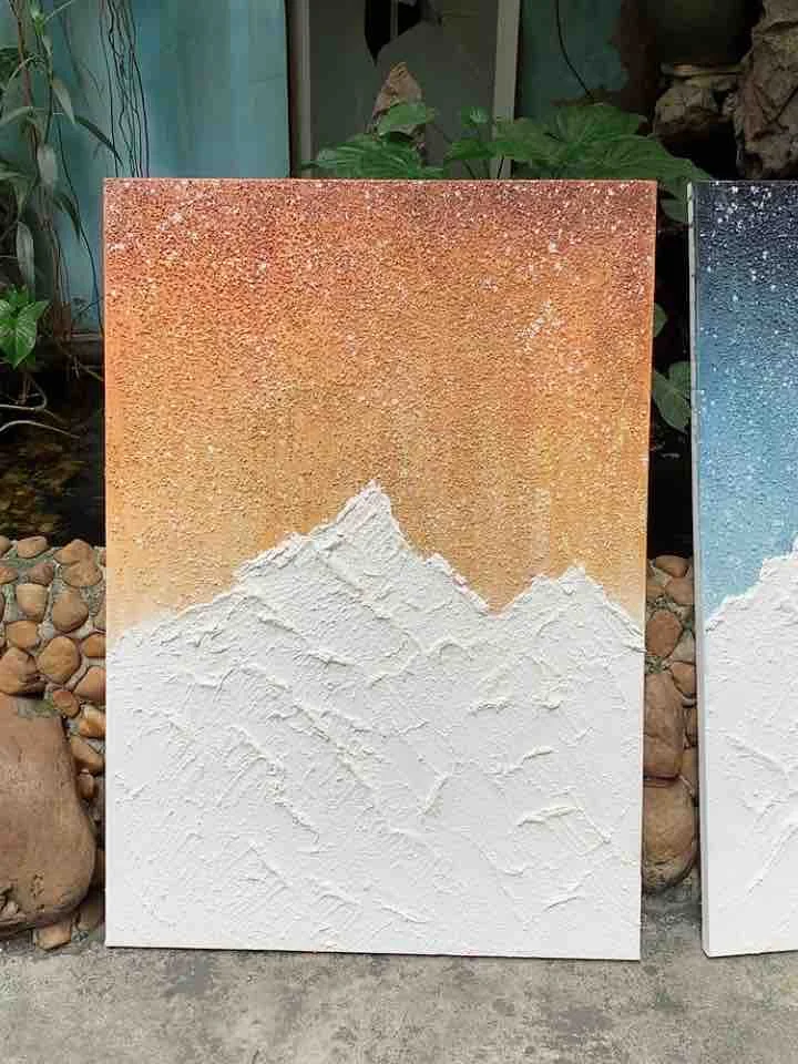 Hand-Painted Oil Painting Abstract Thick Texture Galaxy Snow Mountain Living Room Decor Modern Minimalist Wall Hang Art Frameles
Hand-Painted Oil Painting Abstract Thick Texture Galaxy Snow Mountain Living Room Decor Modern Minimalist Wall Hang Art Frameles