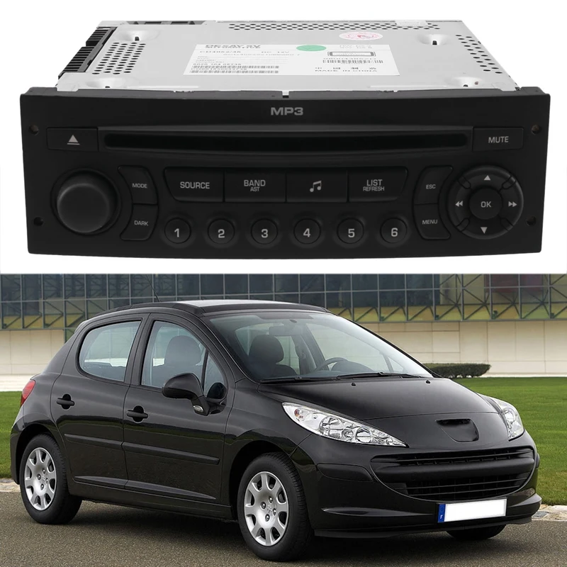 RD43 Car Radio with CD USB Aux MP3 for Peugeot 207 206 307 308 408 807 Citroen C2 C3 C4 C5 C8 | Автомобили и мотоциклы