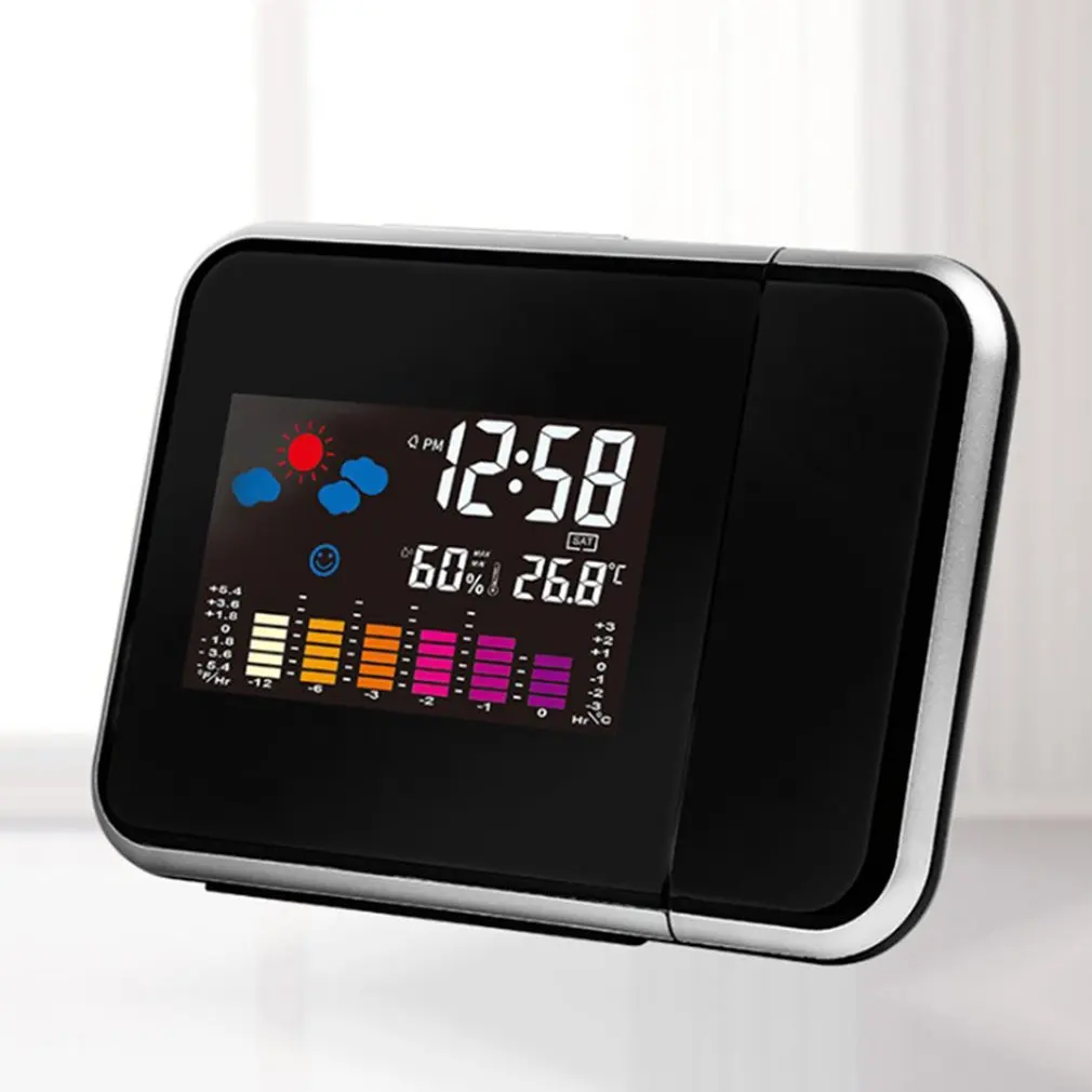Portable Projection Digital Weather LCD Snooze Alarm Clock Color Display with LED Backlight Temperature Humidity Tester LESHP
Portable Projection Digital Weather LCD Snooze Alarm Clock Color Display with LED Backlight Temperature Humidity Tester LESHP