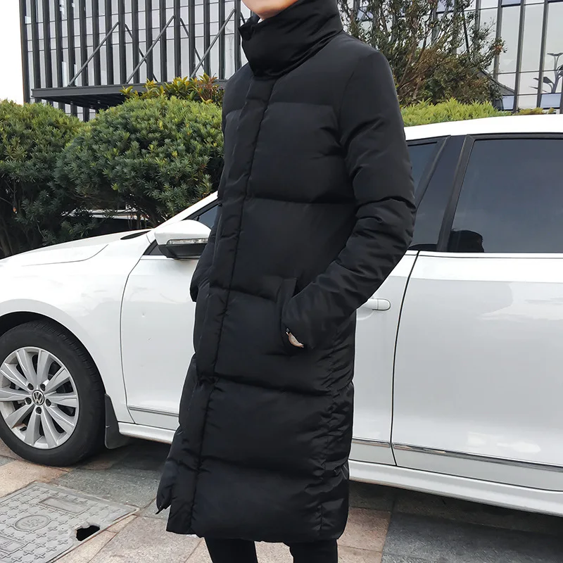 Fashion Thick Warm Slim Fit Male Overcoat Mens Long Down Jacket Coat Luxury Brand Winter Solid Black Parkas Men Plus Size 4XL
Fashion Thick Warm Slim Fit Male Overcoat Mens Long Down Jacket Coat Luxury Brand Winter Solid Black Parkas Men Plus Size 4XL