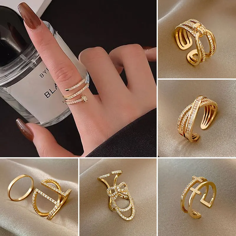 Elegant Diamond Rings Fashion Girls' Full Rhinestone Crystal Golden Silver Rings Women Chic Bridal Rings Wedding Finger Jewelry
Elegant Diamond Rings Fashion Girls' Full Rhinestone Crystal Golden Silver Rings Women Chic Bridal Rings Wedding Finger Jewelry