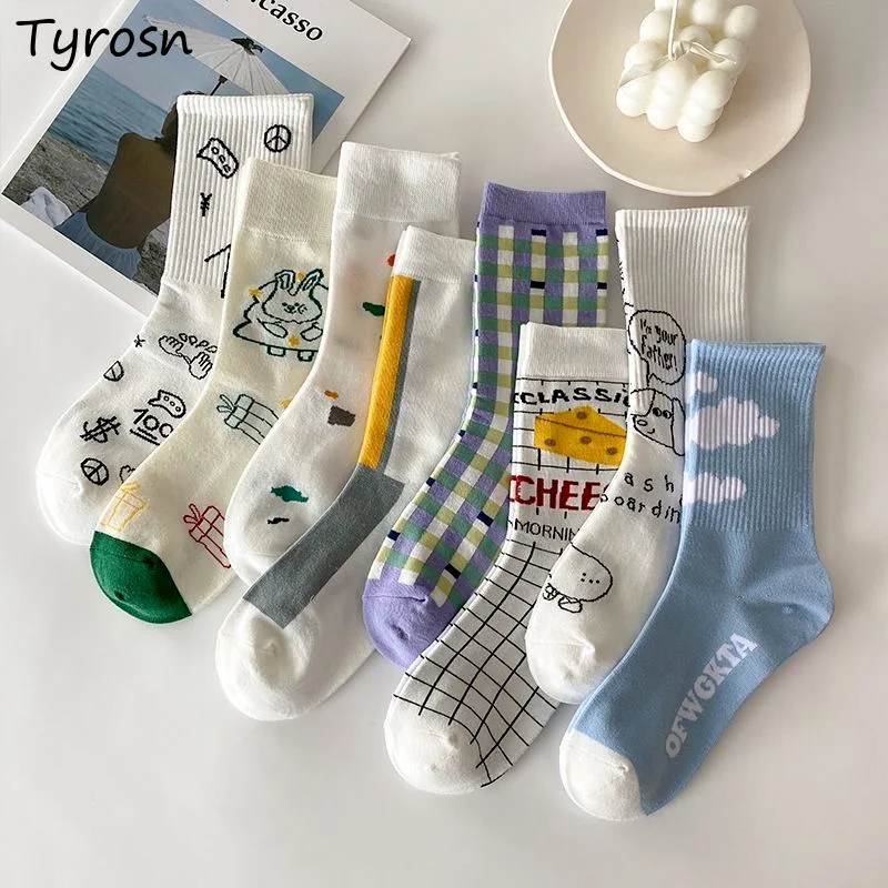 Женские Дышащие Высокие эластичные универсальные кавайные весенние носки средней длины в стиле Харадзюку модные корейские стильные новые ...
Женские Дышащие Высокие эластичные универсальные кавайные весенние носки средней длины в стиле Харадзюку модные корейские стильные новые ...