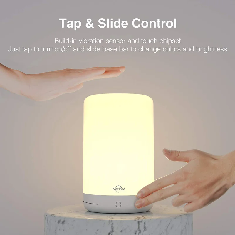 10W NiteBird TUYA Smart Touch Table Bedside Lamp RGB LED Dimmable Mood Light Compatible With Alexa Google Home Smart Life
10W NiteBird TUYA Smart Touch Table Bedside Lamp RGB LED Dimmable Mood Light Compatible With Alexa Google Home Smart Life