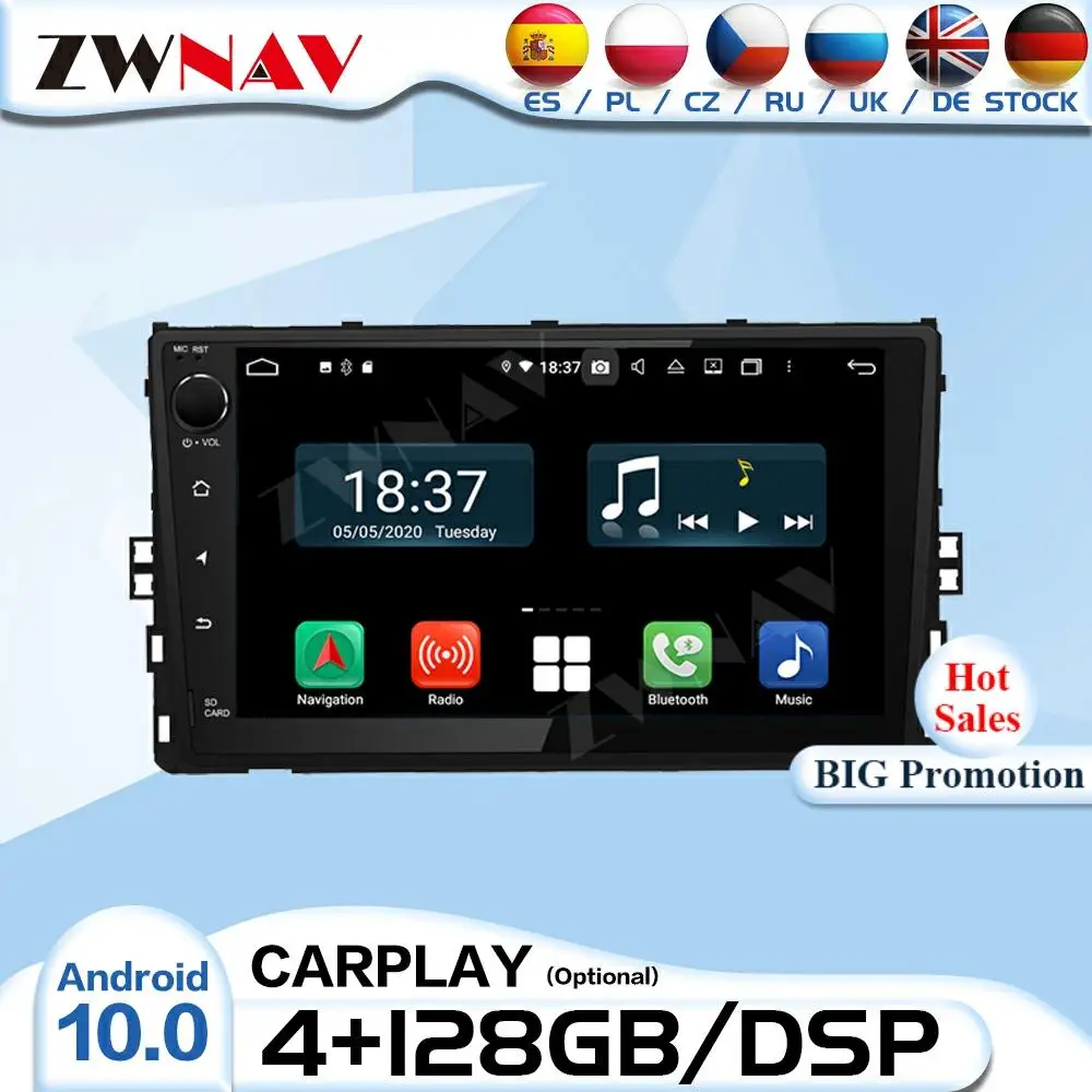 128G 2 Din Carplay Android 10 Radio Receiver For Volkswagen VW UNIVERSAL Audio Stereo Video Player CAR GPS Navigation Head Unit
128G 2 Din Carplay Android 10 Radio Receiver For Volkswagen VW UNIVERSAL Audio Stereo Video Player CAR GPS Navigation Head Unit