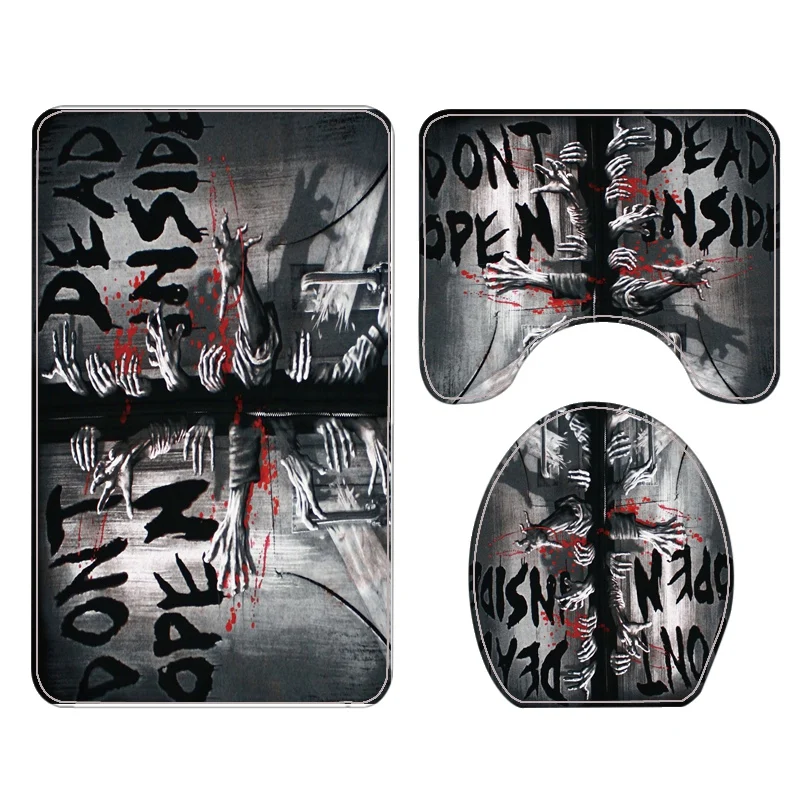 Shower Curtain Set,Bathroom Mat With Floor Mat Toilet Mat, Halloween Printing European And American Romantic Style 
Shower Curtain Set,Bathroom Mat With Floor Mat Toilet Mat, Halloween Printing European And American Romantic Style