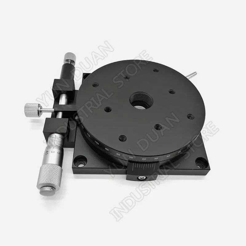 R Axis 90MM 3.6" Manual 360 degree Heavy Load Rotary sliding table Micrometer Precision Adjust Angle Platform Optical RSP90-L
R Axis 90MM 3.6" Manual 360 degree Heavy Load Rotary sliding table Micrometer Precision Adjust Angle Platform Optical RSP90-L