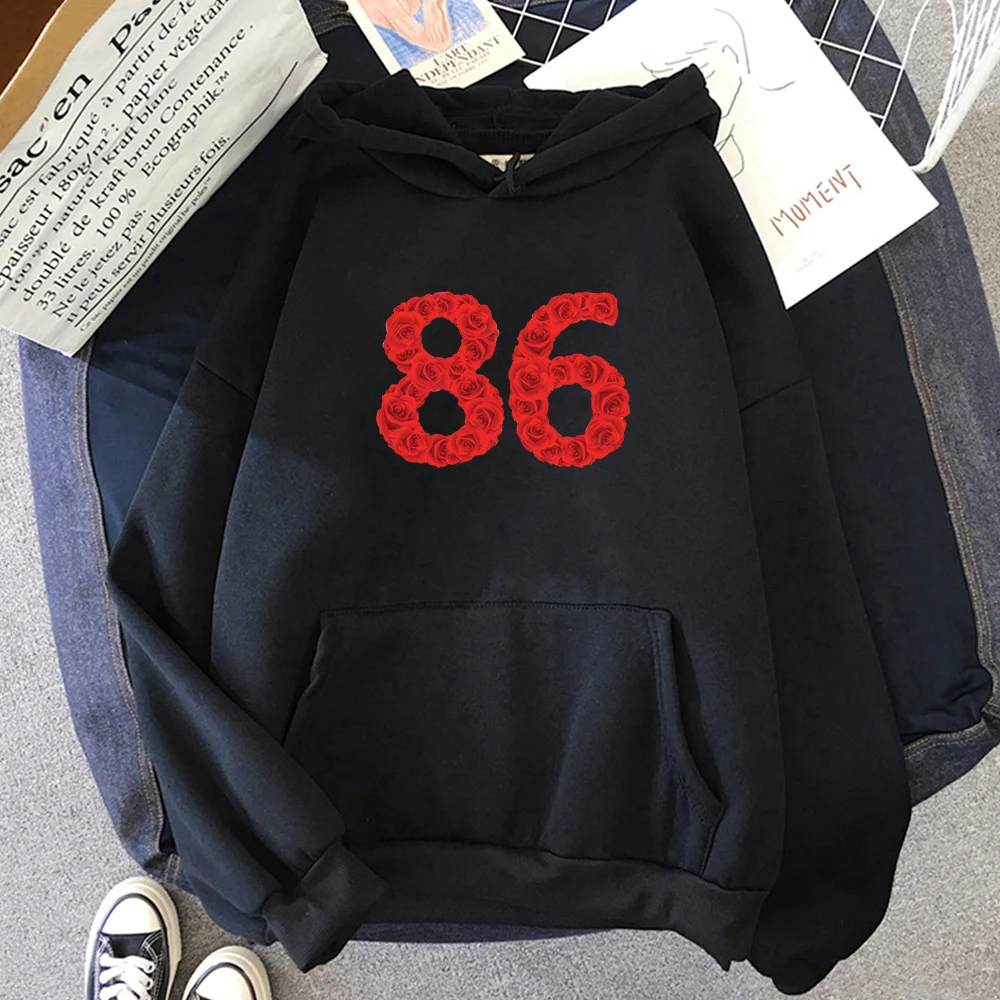Japanese Fashion Hoodie 86-Eighty Six COTTON Women Eighty Six Anime Rose Print Hoody Pullover Full Sleeve Casual Clothing Style
Japanese Fashion Hoodie 86-Eighty Six COTTON Women Eighty Six Anime Rose Print Hoody Pullover Full Sleeve Casual Clothing Style