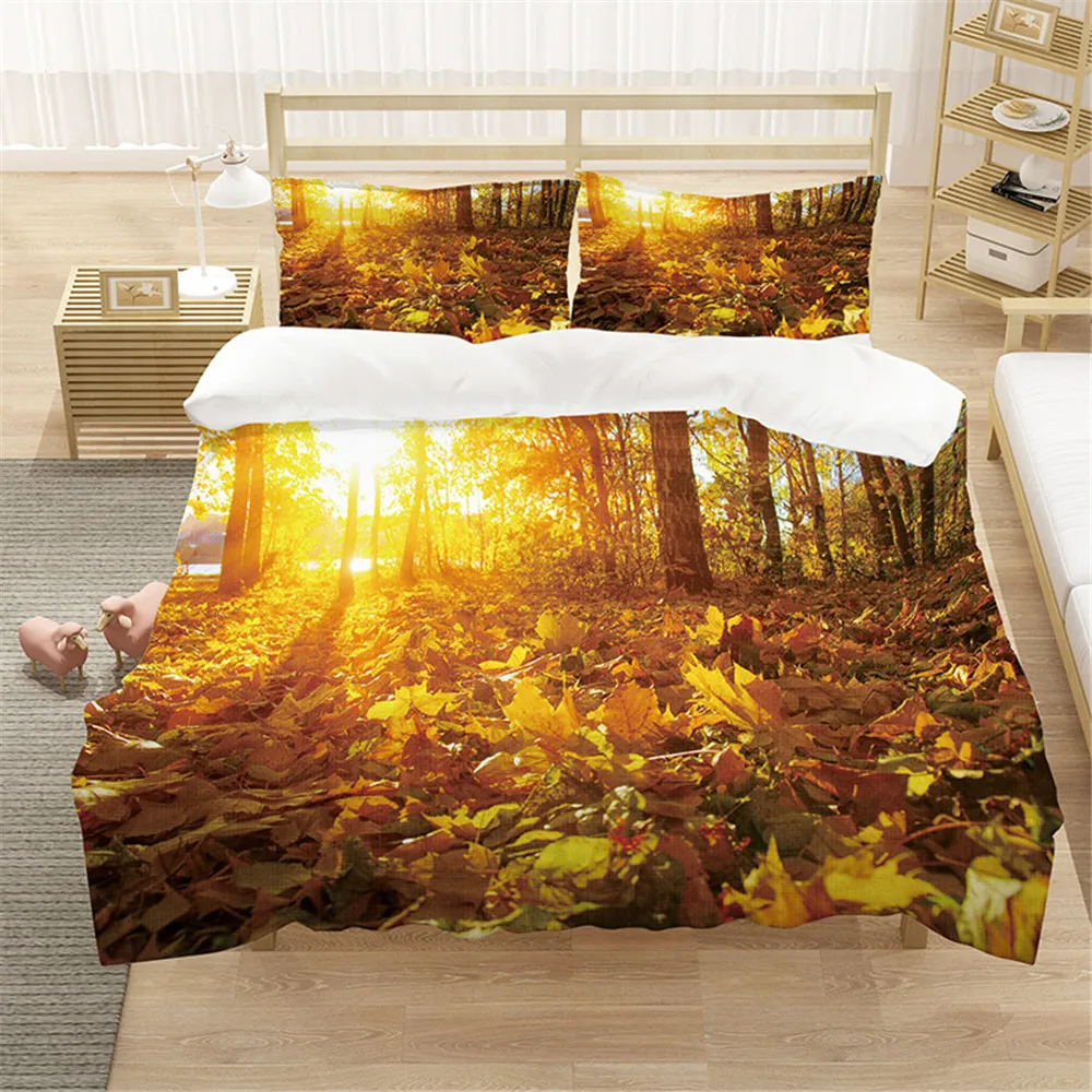Autumn Forest Fallen Leaf Scenery 3D Luxury Bedding Set Duvet Cover Set Home Textile King Queen Double Full Single Size Dropship
Autumn Forest Fallen Leaf Scenery 3D Luxury Bedding Set Duvet Cover Set Home Textile King Queen Double Full Single Size Dropship