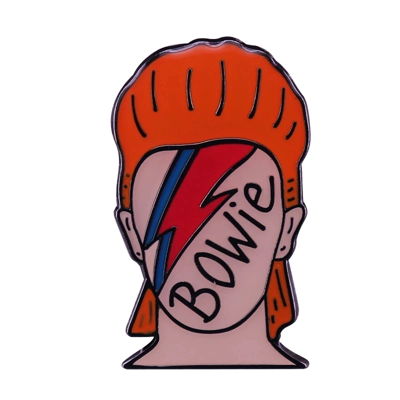 Значок Ziggy Stardust с изображением кота и молнии идеальный подарок для фанатов Дэвида