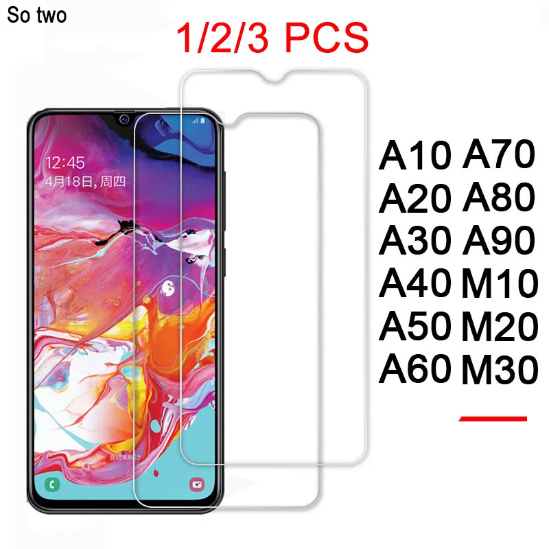 Защитное стекло закаленное для Samsung A50/A40/A70/A80/A90/A60 3 шт.|Защитные стёкла и плёнки