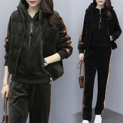 Autumn Winter Casual Sportswear Three Piece Set Year-old Female Costume Costumes For Women Ensemble Femme Survetement
Autumn Winter Casual Sportswear Three Piece Set Year-old Female Costume Costumes For Women Ensemble Femme Survetement
