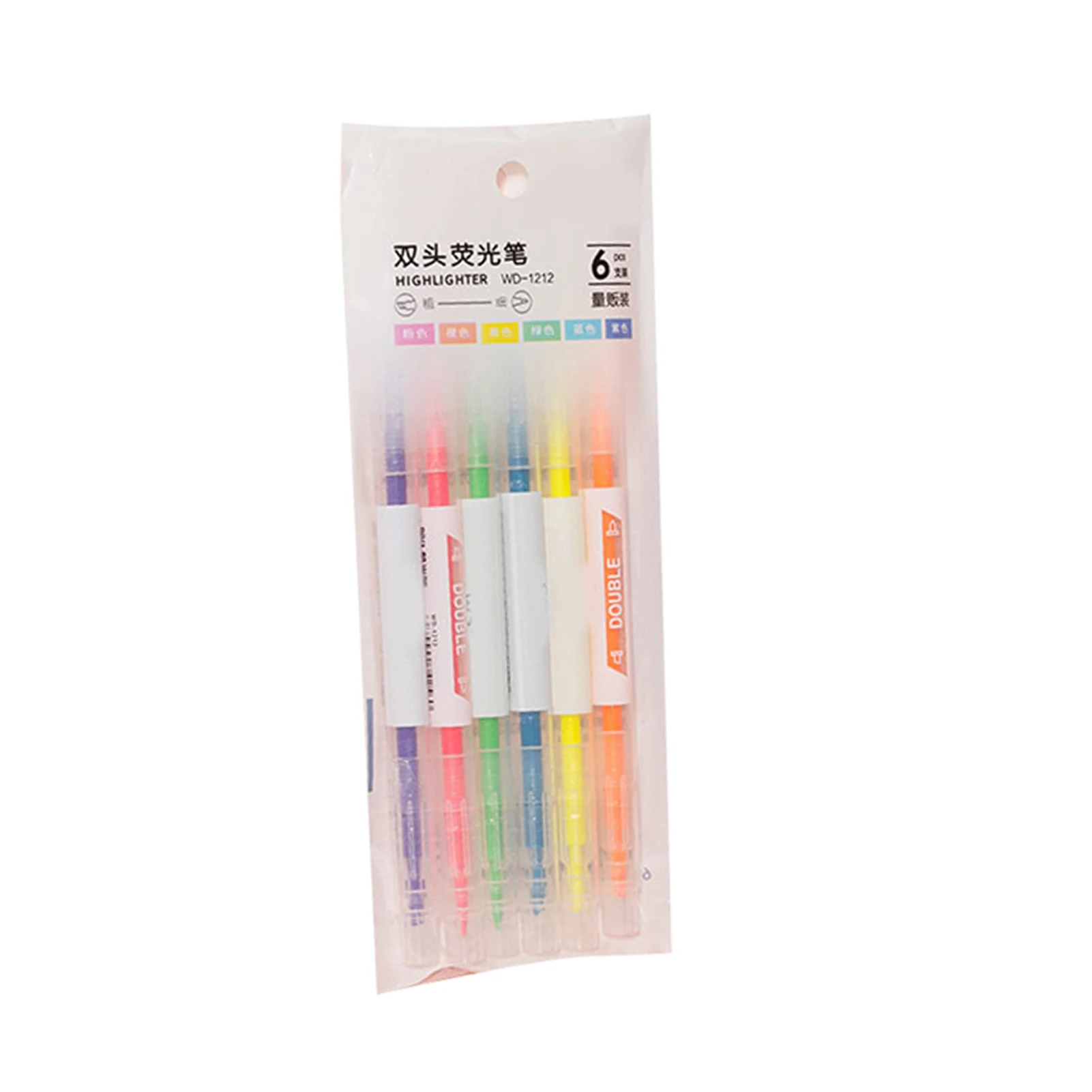 6pcs/set Double Head Fluorescent Highlighter Pen Markers Pastel Drawing Pen For Student School Office Supplies Cute Stationery
6pcs/set Double Head Fluorescent Highlighter Pen Markers Pastel Drawing Pen For Student School Office Supplies Cute Stationery
