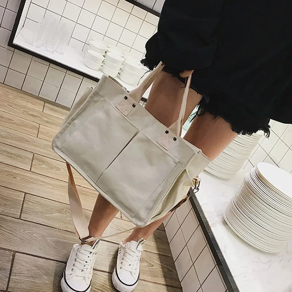 Single Shoulder Bag For Women SimpleDesignSolidColorCanvas Casual Wild Light Handbags For Traveling And Shopping
Single Shoulder Bag For Women SimpleDesignSolidColorCanvas Casual Wild Light Handbags For Traveling And Shopping