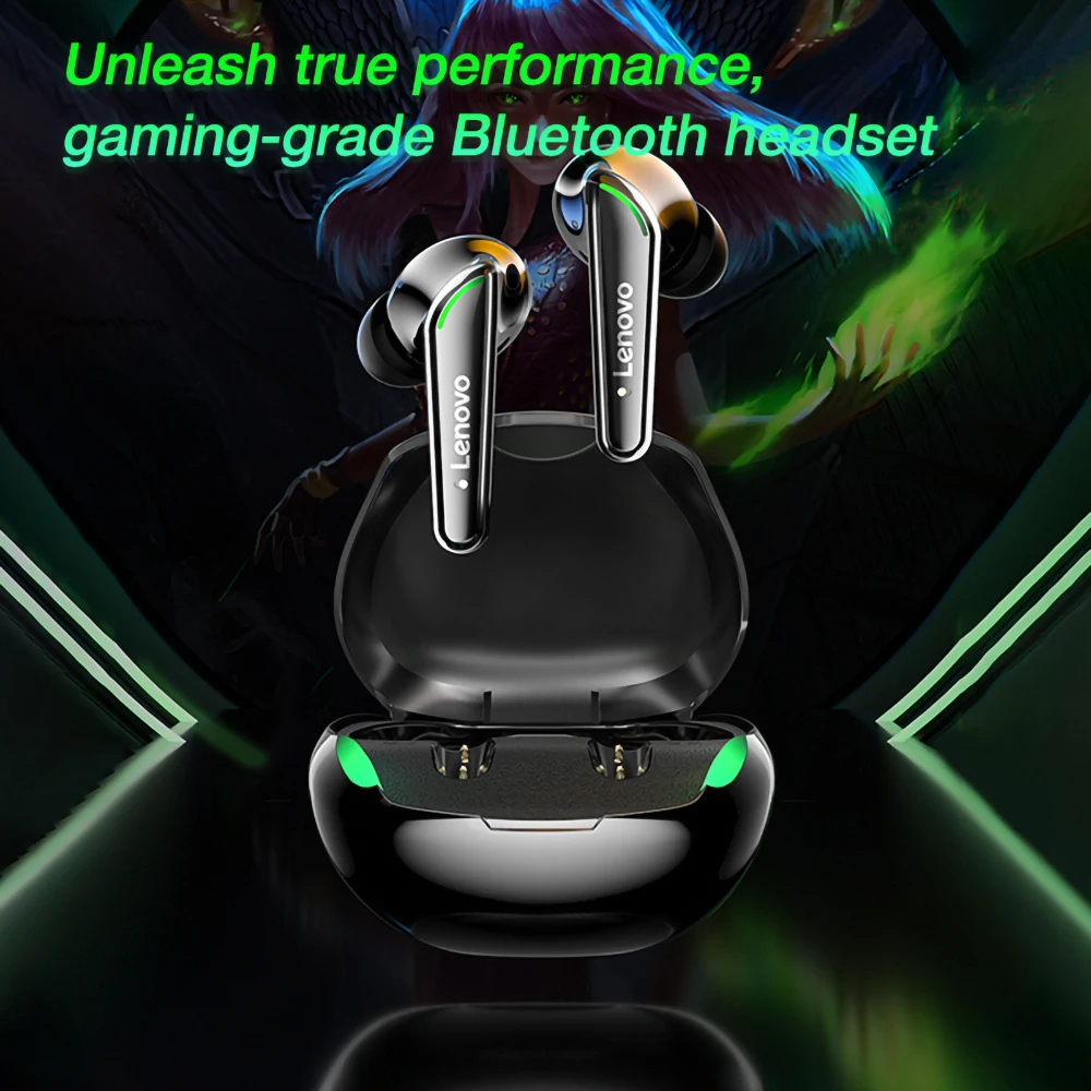 Lenovo XT92 Gaming Earphone Wireless Bluetooth 5.1 Headphones Low Latency Touch Control Headset HiFi Stereo Earbuds With Mic | Электроника