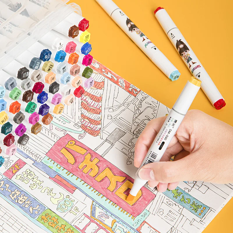 Professional Sketching Markers Pen For Artist Oily Based Art Marker Pens Drawing Painting Art Supplies 24/36/48/60/80 Colors
Professional Sketching Markers Pen For Artist Oily Based Art Marker Pens Drawing Painting Art Supplies 24/36/48/60/80 Colors