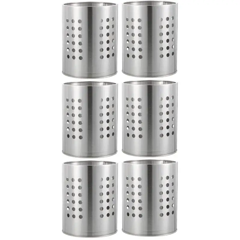 6 Pcs Thickened Stainless Steel Kitchen Tableware Storage Holders for Chopsticks
6 Pcs Thickened Stainless Steel Kitchen Tableware Storage Holders for Chopsticks
