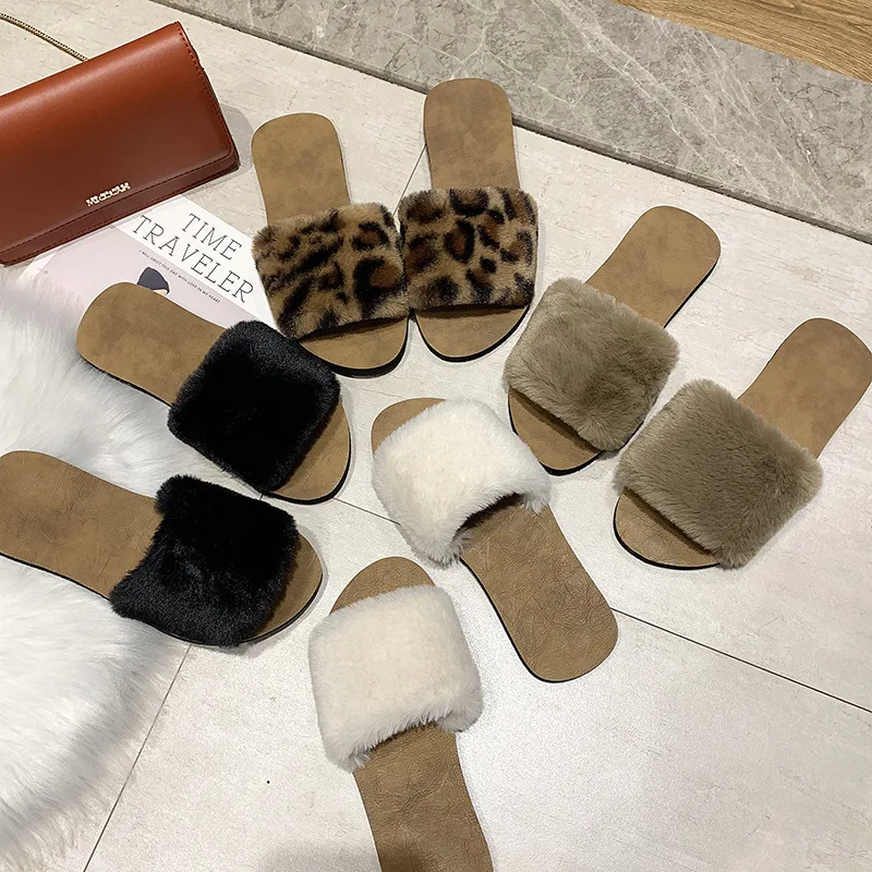 Fashion autumn and winter fur women slippers flat bottom non-slip ladies slippers in 2019
Fashion autumn and winter fur women slippers flat bottom non-slip ladies slippers in 2019