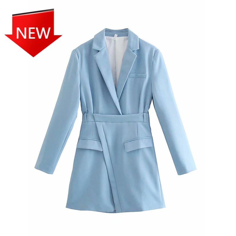 Мини-платье женское Винтажное с длинным рукавом и накладными карманами 
Мини-платье женское Винтажное с длинным рукавом и накладными карманами