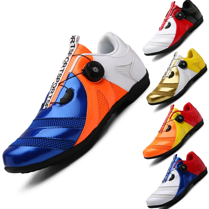 Cycling Shoes Men Outdoor Lightweight Lockless Rubber Sole Sneakers Three-color Stitching Couple Bicycle Shoes Size 36-47
Cycling Shoes Men Outdoor Lightweight Lockless Rubber Sole Sneakers Three-color Stitching Couple Bicycle Shoes Size 36-47