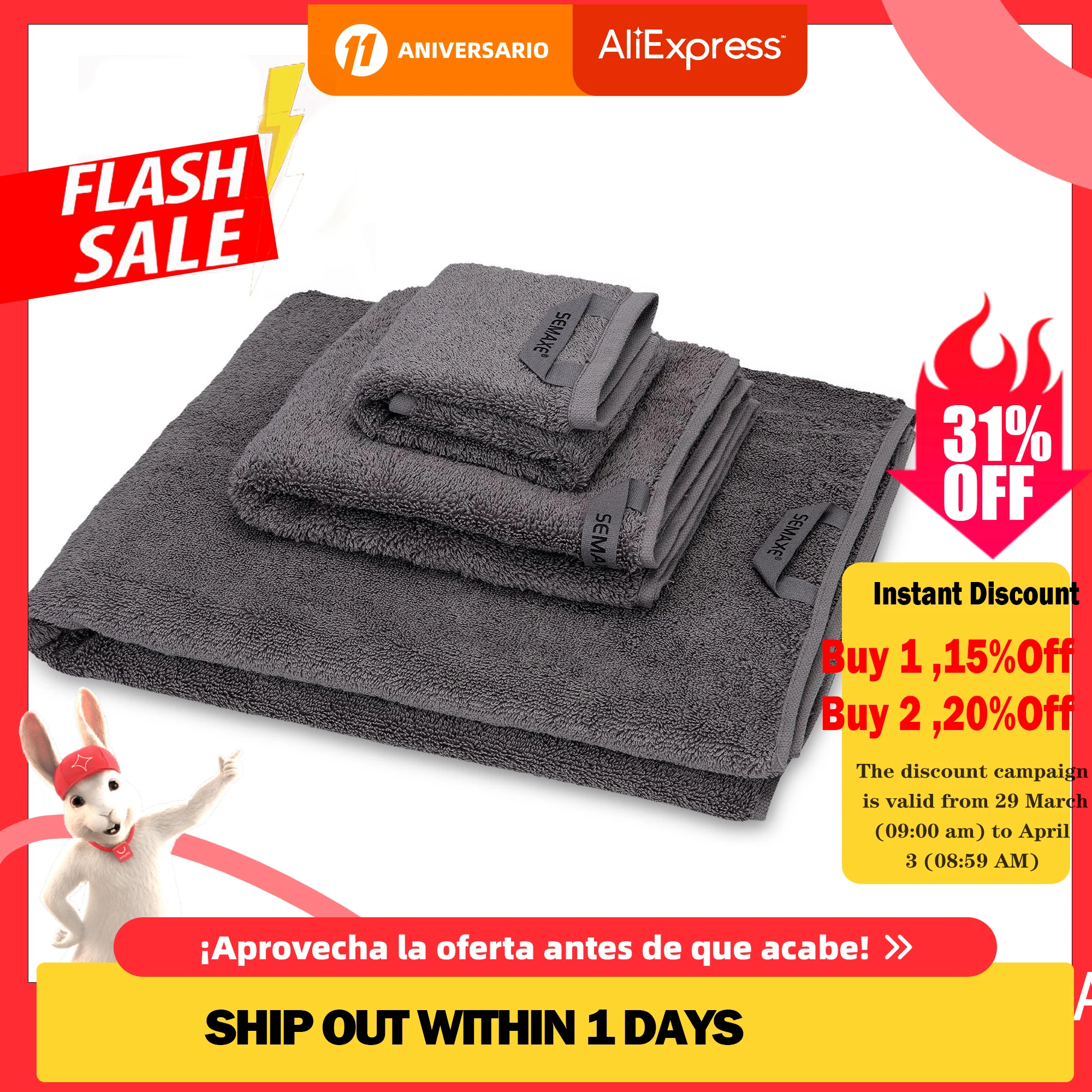 100% Cotton Towel Set High-grade Bathtowel Facetowel Handtowel Soft Bath Face Towel Bathroom Towel Sets Grey 3 Pieces
100% Cotton Towel Set High-grade Bathtowel Facetowel Handtowel Soft Bath Face Towel Bathroom Towel Sets Grey 3 Pieces