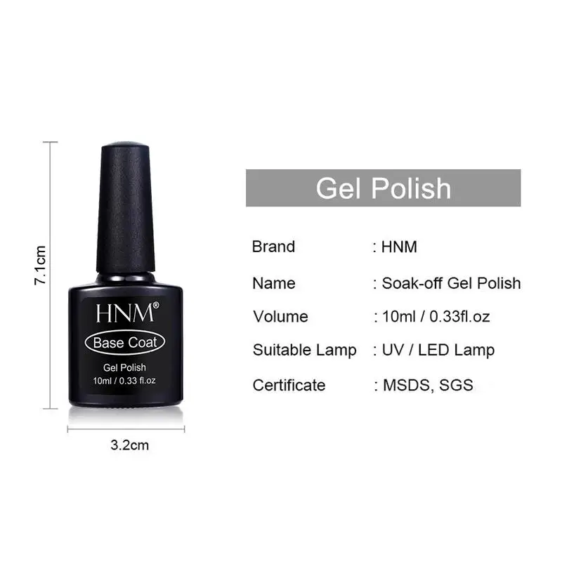 HNM Soak Off 10ML Top Base Coat Nail Lamp Tools Set Nail Varnish Primer UV LED Gel Polish Manicure Kit Nail Tools
HNM Soak Off 10ML Top Base Coat Nail Lamp Tools Set Nail Varnish Primer UV LED Gel Polish Manicure Kit Nail Tools