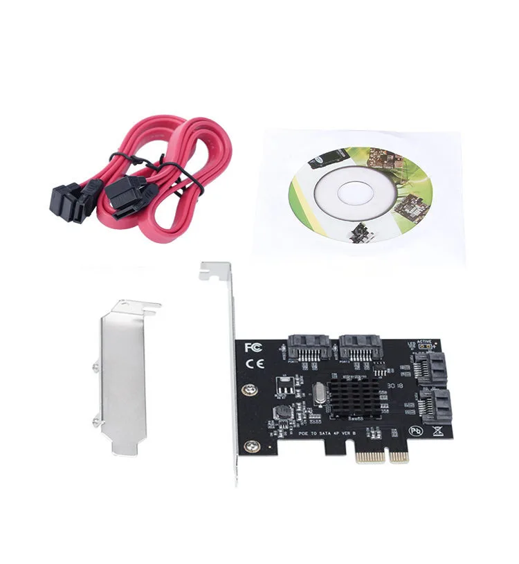 SATA expansion card PCIE to SATA3.0 expansion card Hard disk expansion card Desktop 4-port hard disk expansion X4 X8 X16
SATA expansion card PCIE to SATA3.0 expansion card Hard disk expansion card Desktop 4-port hard disk expansion X4 X8 X16