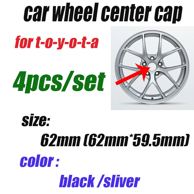 4pcs/set 62mm Car Wheel Center Hub Caps car emblem badge cover for Carolla Camry Reiz Sienna prius Land Cruiser Rav4
4pcs/set 62mm Car Wheel Center Hub Caps car emblem badge cover for Carolla Camry Reiz Sienna prius Land Cruiser Rav4