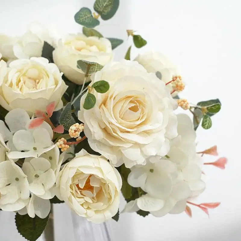 2021 Beautiful Rose Peony Artificial Silk Flowers Small bouquet flores Home Party Spring Wedding Decoration Fake Flower
2021 Beautiful Rose Peony Artificial Silk Flowers Small bouquet flores Home Party Spring Wedding Decoration Fake Flower