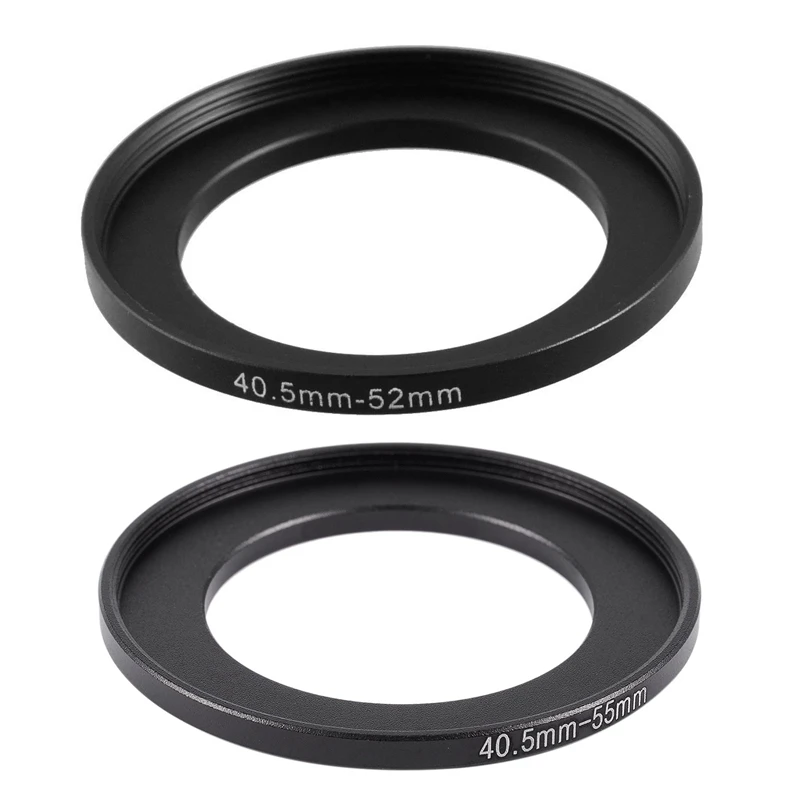 2 Pcs Replacement Metal Filter Step Up Ring Adapter For Camera, 40.5Mm-52Mm& 40.5Mm-55Mm
2 Pcs Replacement Metal Filter Step Up Ring Adapter For Camera, 40.5Mm-52Mm& 40.5Mm-55Mm