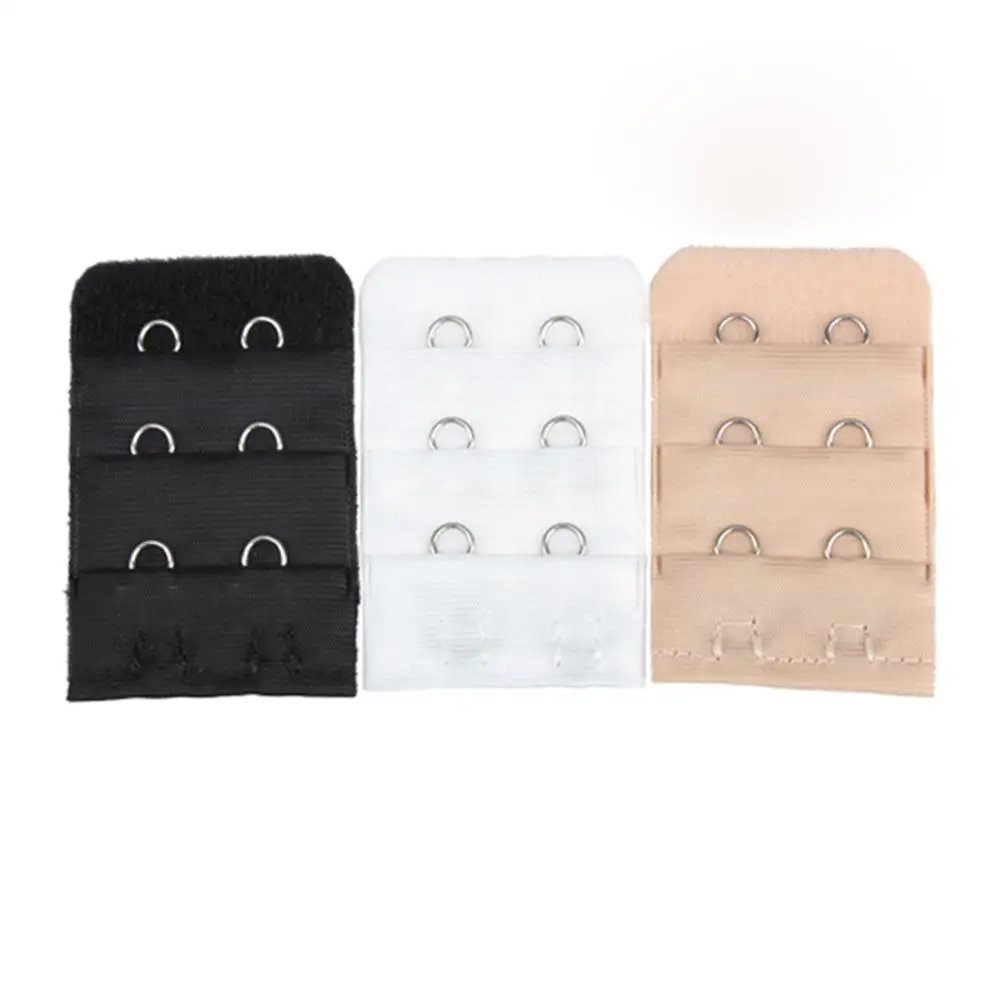 

3PCS Bra Extenders Strap Extension 3 Rows 2 Hooks Women Intimates Lengthened Bra Hook Extenders Womens Accessoires 2 Buckles