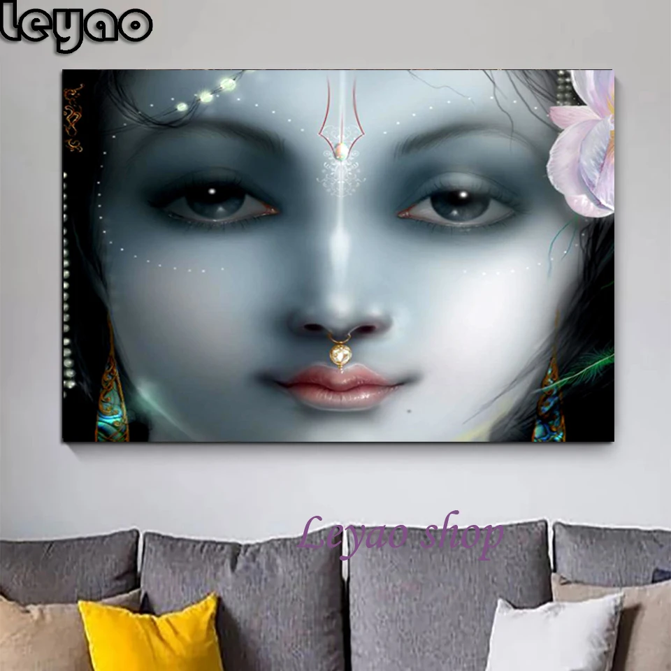 full diamond painting Lord Krishna 5D DIY Square Round diamond embroidery Religious Hinduism cross stitch kits home decor
full diamond painting Lord Krishna 5D DIY Square Round diamond embroidery Religious Hinduism cross stitch kits home decor