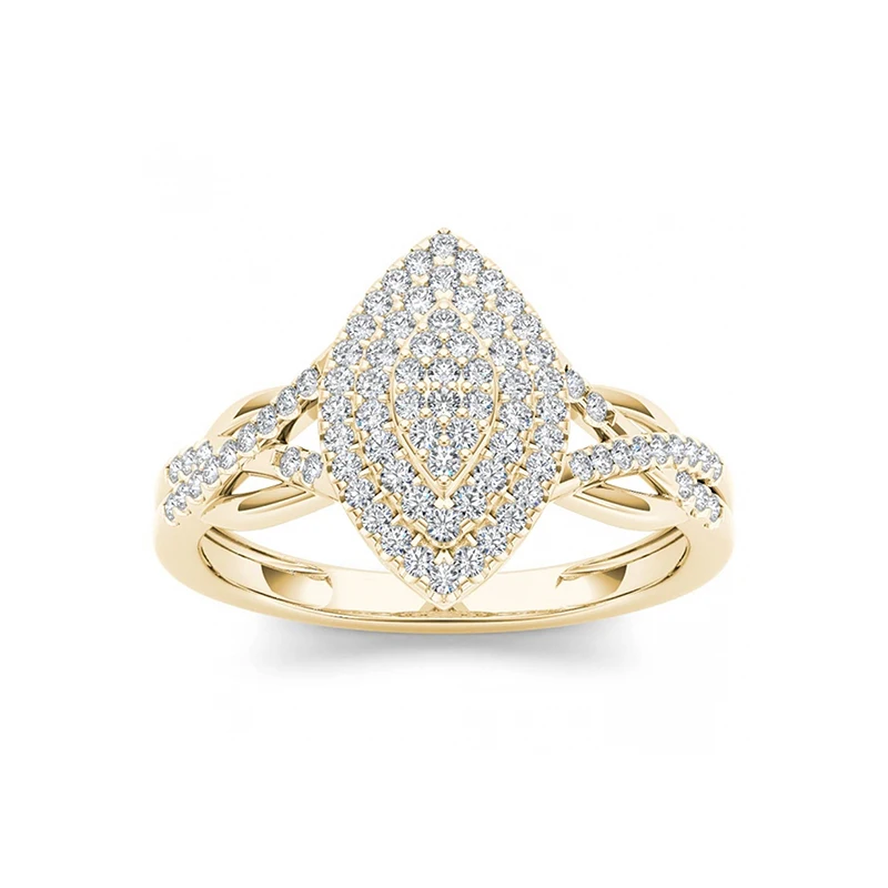 For Women Luxury Full Zircon Gold Ring Creative Design Pointed Oval Twist Sparkling Ring Female Birthday Party Jewelry Gift
For Women Luxury Full Zircon Gold Ring Creative Design Pointed Oval Twist Sparkling Ring Female Birthday Party Jewelry Gift