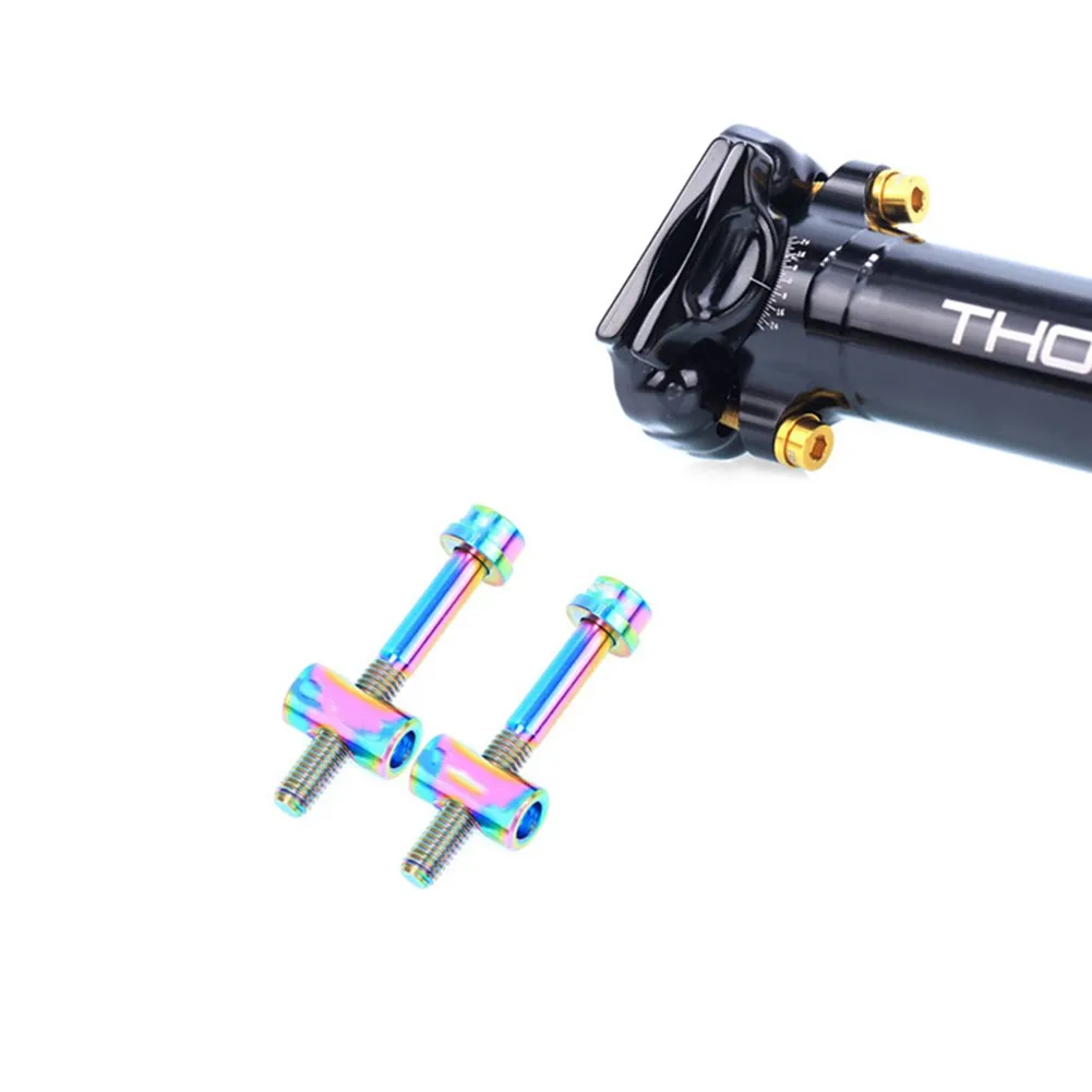 Bicycle TC4 Titanium Alloy Seat Rod Screw M5x30/40mm MTB Road Bike Seatposts Fixed Seat Bow Bolts Nut With Washers Cycling Parts
Bicycle TC4 Titanium Alloy Seat Rod Screw M5x30/40mm MTB Road Bike Seatposts Fixed Seat Bow Bolts Nut With Washers Cycling Parts