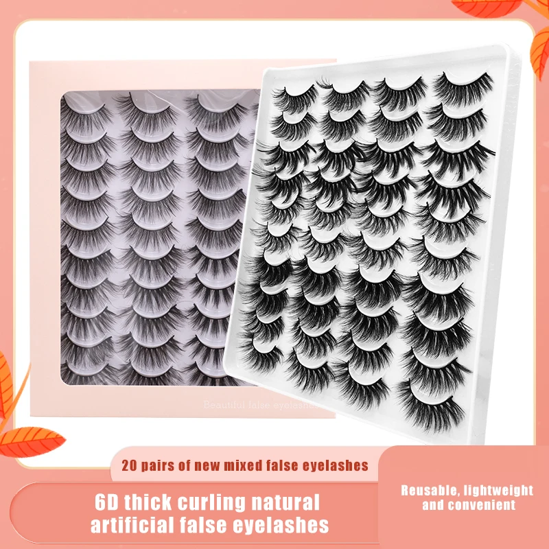 20 Pairs 3D Mink Lashes Natural Thick Long Curling False Eyelashes Dramatic Fake Lash Makeup Extension Volume Beauty Tool
20 Pairs 3D Mink Lashes Natural Thick Long Curling False Eyelashes Dramatic Fake Lash Makeup Extension Volume Beauty Tool