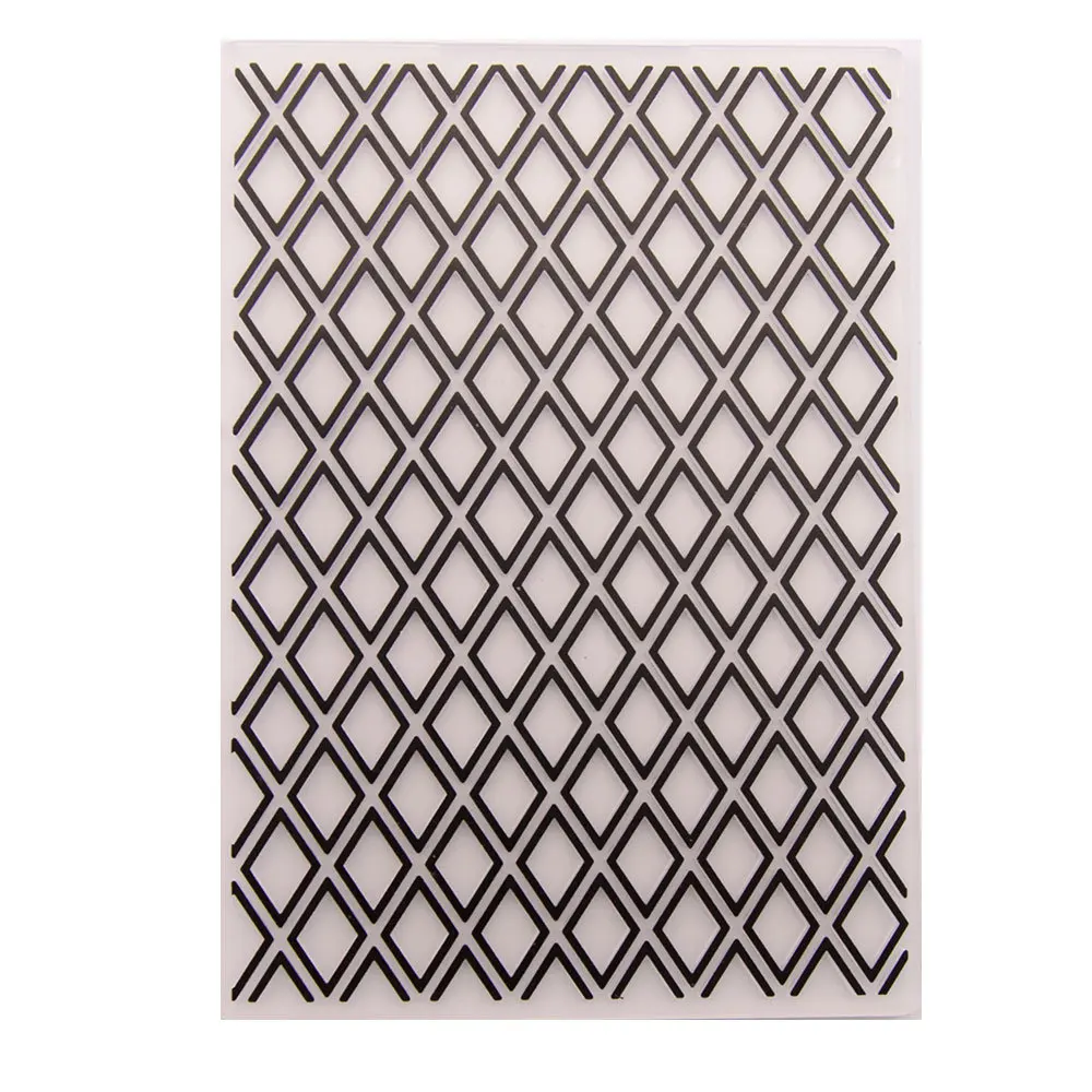 Newest Hot Sell Diamond 3d Embossing Folders for Diy Handmade Greeting Card Album Decoration Embossing Scrapbook Crafts Template
Newest Hot Sell Diamond 3d Embossing Folders for Diy Handmade Greeting Card Album Decoration Embossing Scrapbook Crafts Template