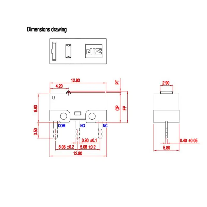 1Pc Original ZIPPY ZIP DF3 0.78N Mouse Micro Switch Button 20 Millions Time life
1Pc Original ZIPPY ZIP DF3 0.78N Mouse Micro Switch Button 20 Millions Time life