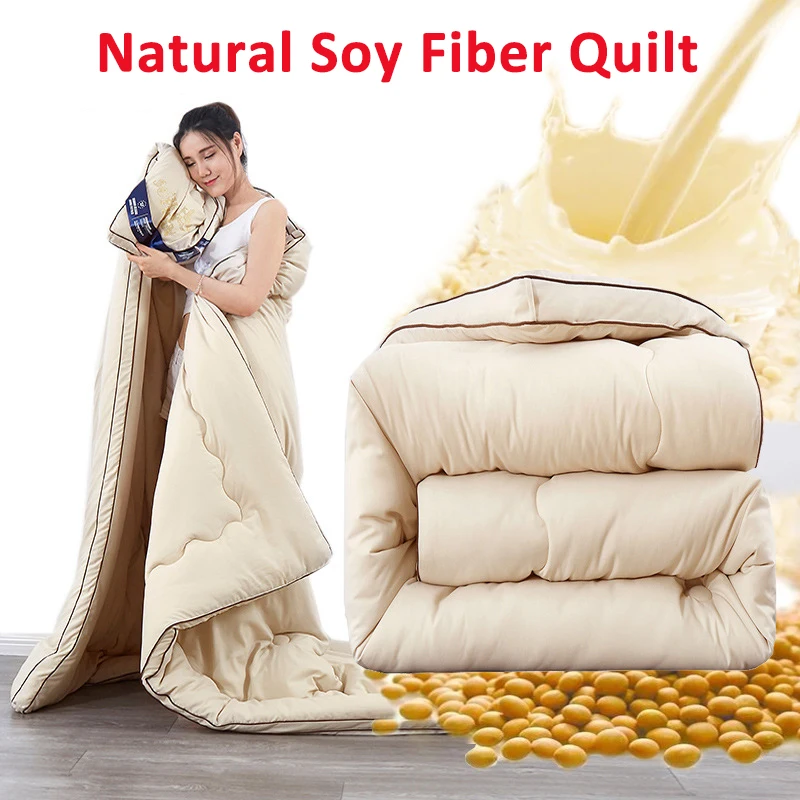 High Grade Winter Thicken Cotton stereoscopic Soy fiber Quilt Duvets Comforters Blanket Filling Button pure color white soft 
High Grade Winter Thicken Cotton stereoscopic Soy fiber Quilt Duvets Comforters Blanket Filling Button pure color white soft