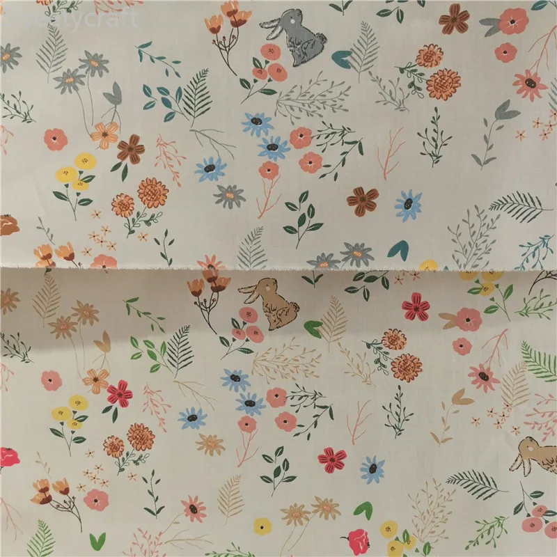 160cmX10M Flower Bunny Cotton Twill Fabric Patchwork Cloth,Sewing cushion Bedding Sheet Quilting Fat Quarters Material Fabric
160cmX10M Flower Bunny Cotton Twill Fabric Patchwork Cloth,Sewing cushion Bedding Sheet Quilting Fat Quarters Material Fabric
