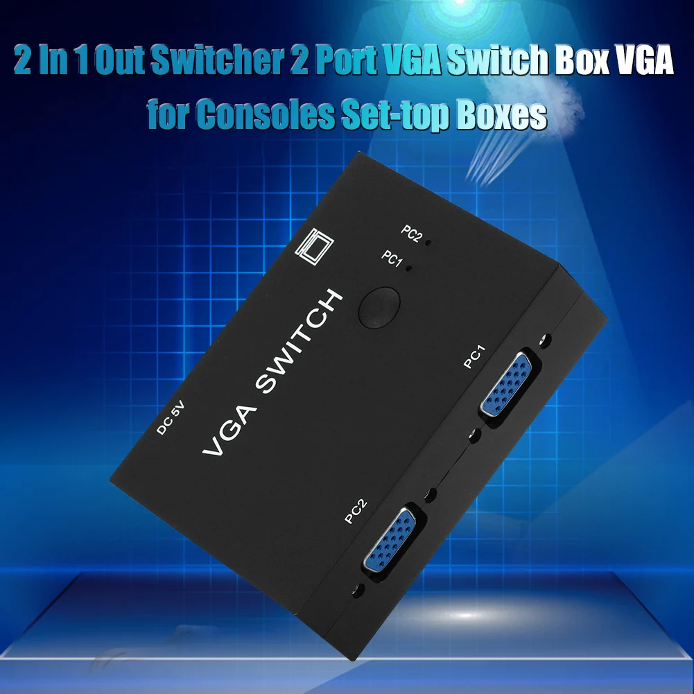 2021 VGA Switch Box Video Converter 2 In 1 Out Switcher Splitter for PC Projector Video Switcher Converter Support
2021 VGA Switch Box Video Converter 2 In 1 Out Switcher Splitter for PC Projector Video Switcher Converter Support