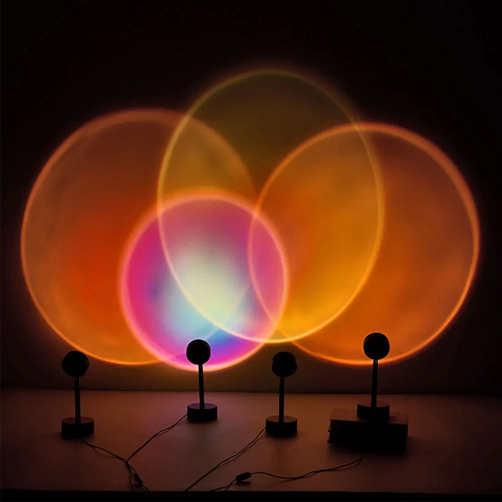 Creative Background Sunset Projection Led Light Rainbow Atmosphere Lamp Wall Decoration Projector Lamp for Living Room
Creative Background Sunset Projection Led Light Rainbow Atmosphere Lamp Wall Decoration Projector Lamp for Living Room