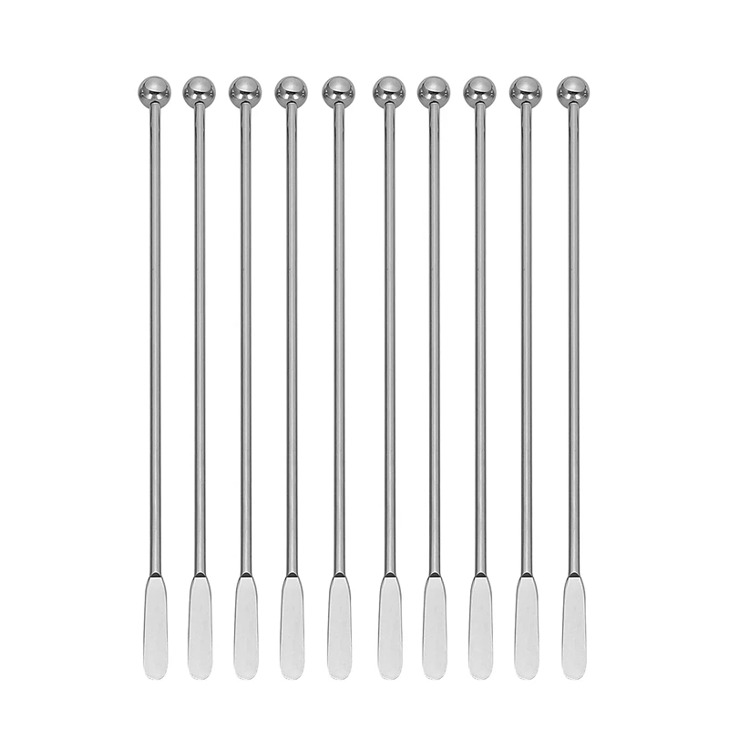10Pcs Swizzle Sticks Metal - Stainless Steel Mixing Cocktail Coffee Stirrers For Wine Juice 7.5 Inch, 10Pieces Pack
10Pcs Swizzle Sticks Metal - Stainless Steel Mixing Cocktail Coffee Stirrers For Wine Juice 7.5 Inch, 10Pieces Pack