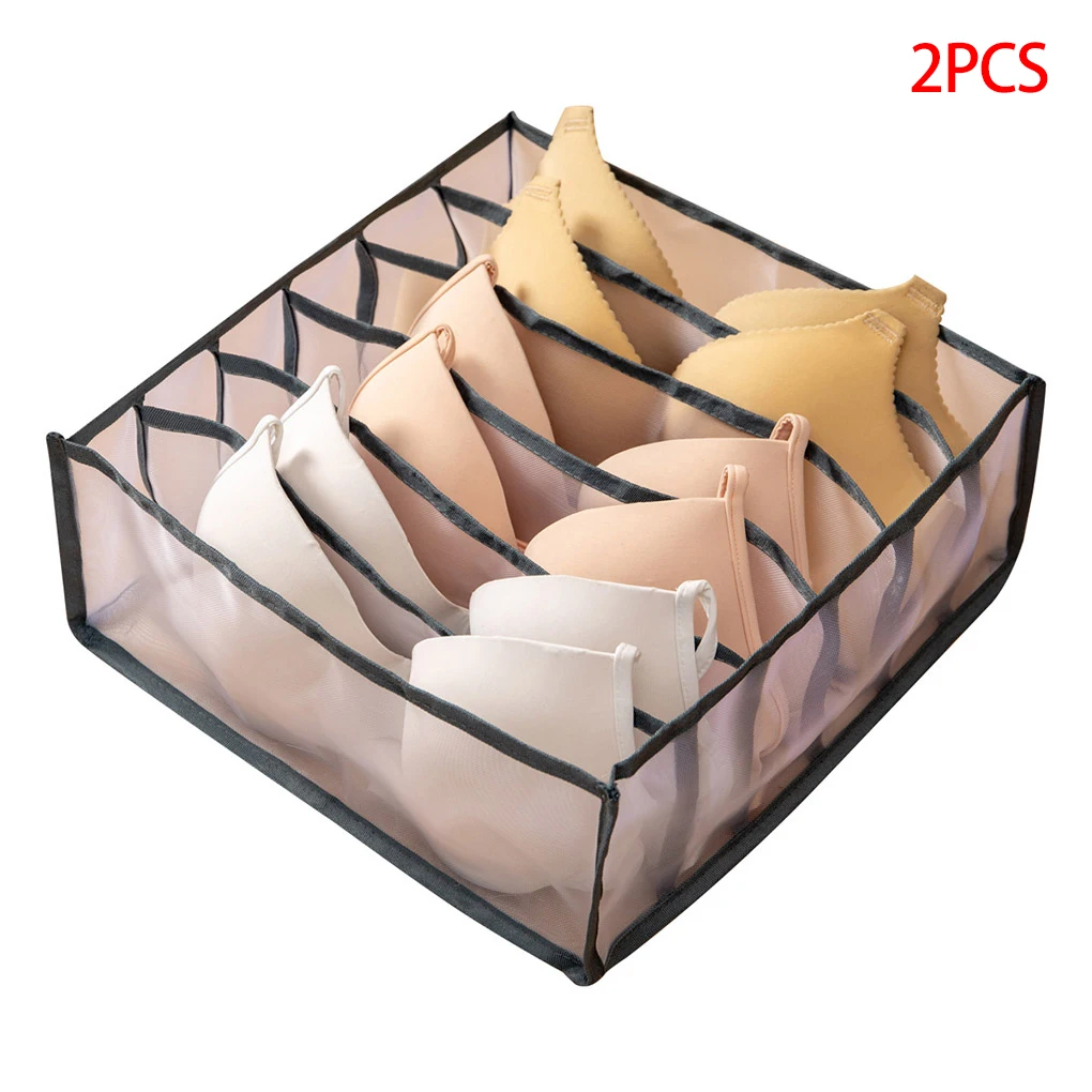 2 Pieces Underwear Storage Box Resuable Sock Organizer Drawer Separate Underpant Storage Cabinet, 6 Grid Underwear, Grey
2 Pieces Underwear Storage Box Resuable Sock Organizer Drawer Separate Underpant Storage Cabinet, 6 Grid Underwear, Grey