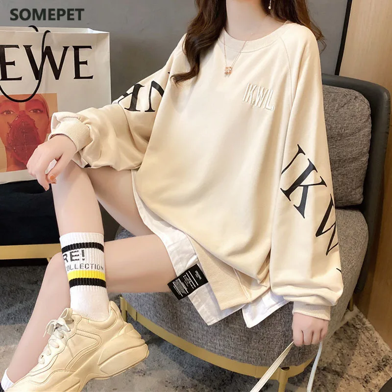 Autumn winter Cotton warm Mid-length Women sweatshirt Thin Pullove Plus Size Harajuku Long sleeve Tops Female fleece Thin
Autumn winter Cotton warm Mid-length Women sweatshirt Thin Pullove Plus Size Harajuku Long sleeve Tops Female fleece Thin