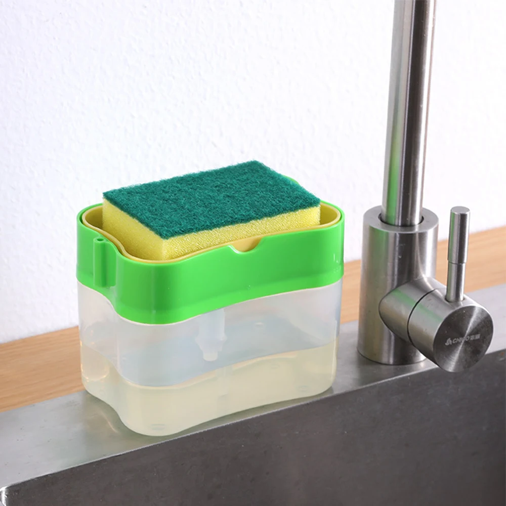 Soap Pump Dispenser With Sponge Holder 2-in-1 Cleaning Liquid Dispenser Container Hand Press Soap Organizer Kitchen Cleaner Tool
Soap Pump Dispenser With Sponge Holder 2-in-1 Cleaning Liquid Dispenser Container Hand Press Soap Organizer Kitchen Cleaner Tool