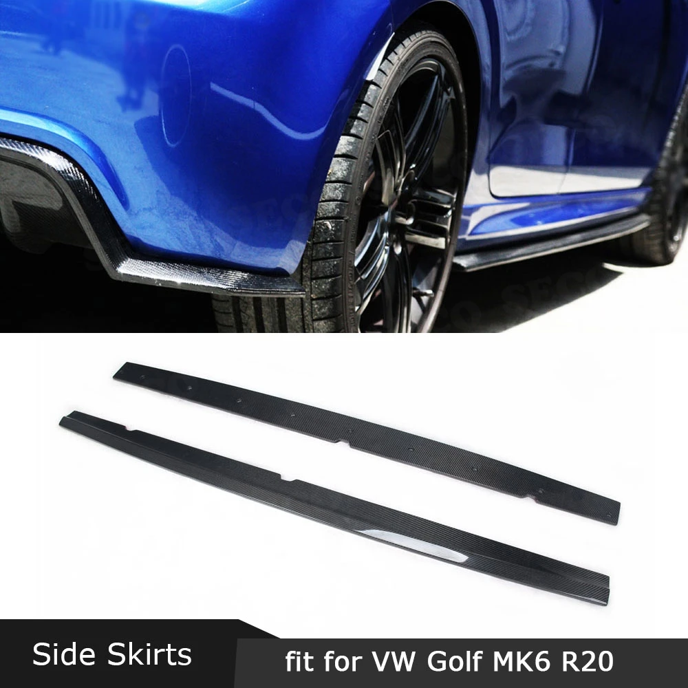 Карбоновое волокно/FRP задний диффузор для губ спойлер Volkswagen VW Golf 6 VII MK6 R20 2010 2013 E