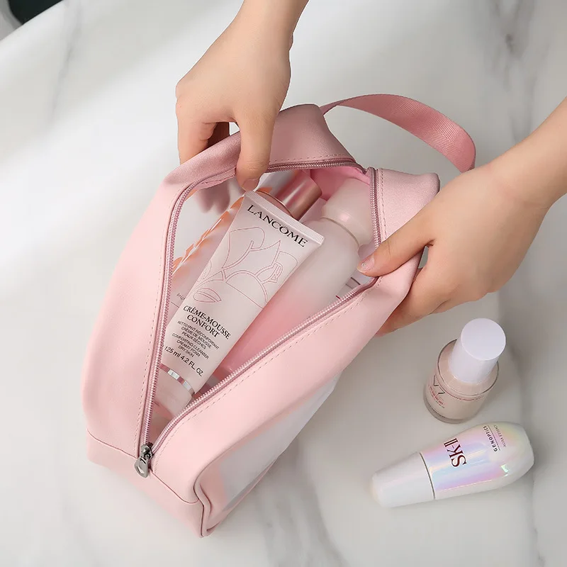 BycobecyPU Transparent Cosmetic Wash Bag women's Bath makeup Bag Translucent Frosted Portable Storage package Waterproof packets
BycobecyPU Transparent Cosmetic Wash Bag women's Bath makeup Bag Translucent Frosted Portable Storage package Waterproof packets