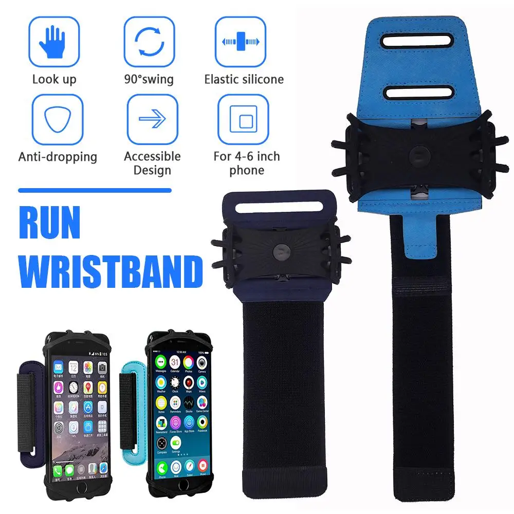 Wristband Phone Holder Workout Phone Armband 180°Rotatable Universal Sports Wristband Cycling Gym Arm band Bag
Wristband Phone Holder Workout Phone Armband 180°Rotatable Universal Sports Wristband Cycling Gym Arm band Bag