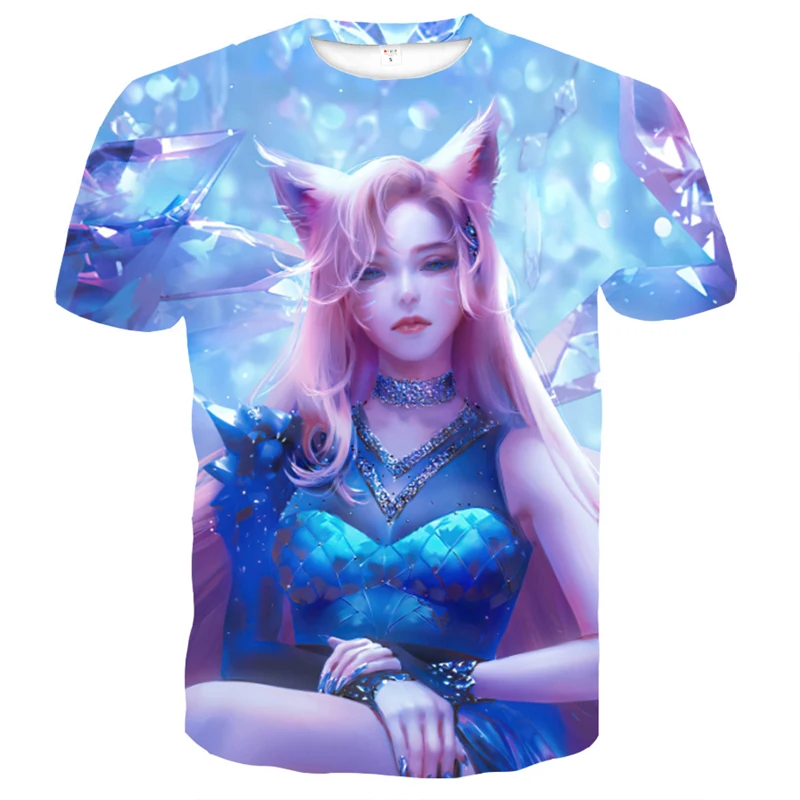 Summer New Men's T-shirt Round Neck 3D Game Printing Shirt Street Men's and Women's Fitness Sweatshirt League of Legends Shirt
Summer New Men's T-shirt Round Neck 3D Game Printing Shirt Street Men's and Women's Fitness Sweatshirt League of Legends Shirt